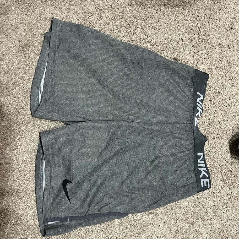 Nike Gray Athletic Shorts Lightweight Performance